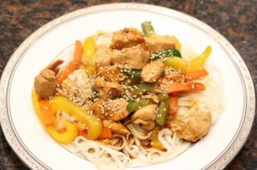 Korean chicken noodles - Best healthy food / Корейская Лапша с курицей