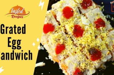 Grated Boiled Egg Sandwich With Schewan Chutney