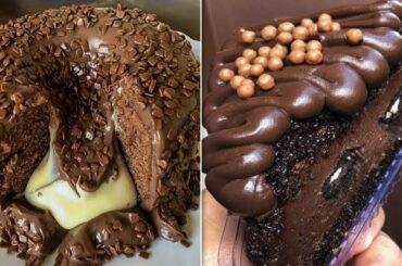 Easy Chocolate Desserts Recipes | Yummy Cake Tutorials | Delicious Chocolate Cake Decorating Ideas