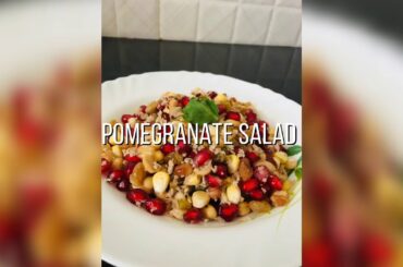 Pomegranate salad || healthy snack ||cooking without fire recipe