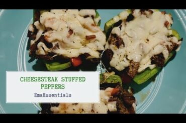 EASY CHEESESTEAK STUFFED PEPPERS | DINNER IDEA | EmsEssentials