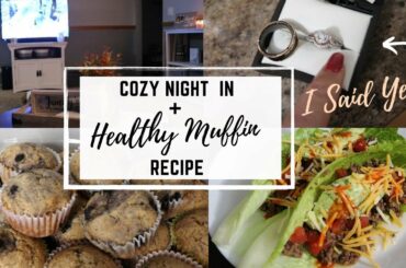COZY NIGHT IN + Healthy muffin recipe | Alexis Veal 2020