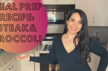 Meal Prep Recipe: Steak and Broccoli | AIR FRYER RECIPE | Ideal Protein Recipe | Mauricette Diaz