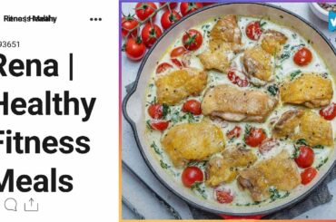 #Rena | Healthy Fitness Meals News: This Creamy Italian Chicken recipe is an easy chicken dinner