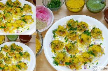 Sev puri street chaat | mumbai street food | chaat recipes | home made dahi puri | evening snacks