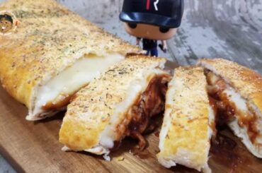 BBQ Chicken Stromboli Recipe, yup this is real eating!