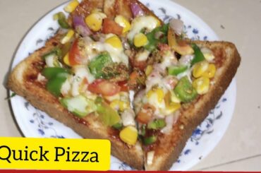 5 Minutes me banaye Bread Pizza|Bread Pizza Recipe |Kids Snacks Recipe