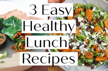 HOW TO MAKE 3 HEALTHY LUNCH RECIPES // VEGAN & PALEO Options | Sanne Vloet