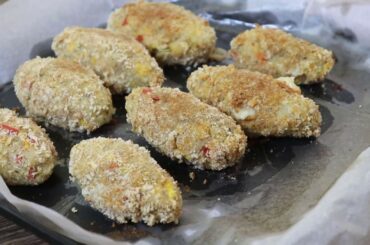 Cheesy Mash Potato patty Recipe | Mash potato patty- full of Healthy Veggies
