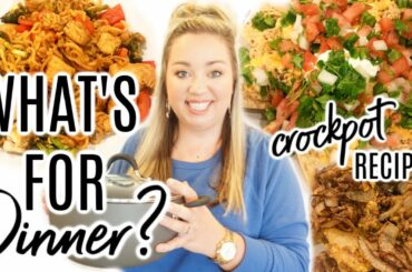 WHAT'S FOR DINNER | CROCKPOT RECIPES | EASY WEEKNIGHT MEALS | JESSICA O'DONOHUE