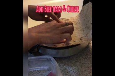 3 minutes Lunch waffle sandwich!