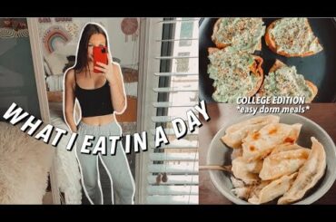 COLLEGE WHAT I EAT IN A DAY *easy/healthy dorm meals*