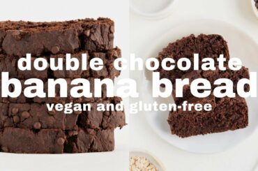 Double Chocolate Banana Bread (Vegan & GF)