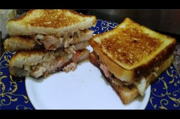 क्रिस्पी सैंडविच | Crunchy Juicy Healthy Veg Sandwich | Easy Mayonnaise Sandwich