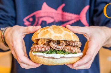 Incredible fish sandwich recipes made in Puglia. Live cooking by Italian chef Lucio Mele