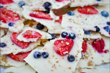 Frozen Kefir or Yogurt Bark {Easy, Healthy Probiotic Snack!}
