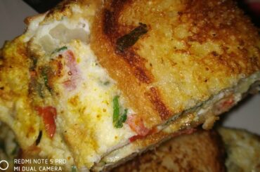 Omelett Recipe , Bread omelet recipe , jhatpat nashta , Omelet banane ki bidhi , आमलेट बनाने की बिधि
