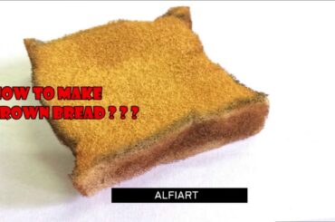 How to make brown bread 🍞 healthy food diy school project ideas