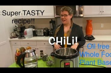 Vegan Chili Made: Easy! Fast! Low Fat! Oil Free! Step-by-Step Recipe.