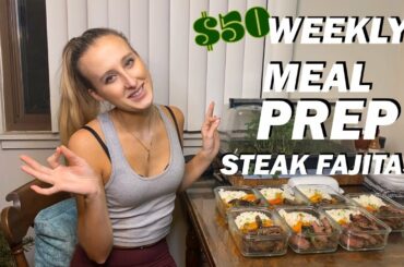 $50 7 Day One Pan Steak Fajitas Meal Prep-Alaina's ASMR Kitchen-Shot Entirely On iPhone