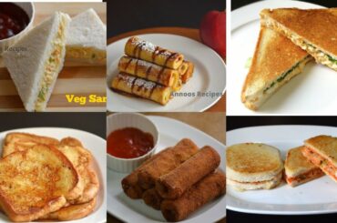 6 Easy Breakfast Recipes With Bread/ബ്രെഡ് ഉപയോഗിച്ചു തയ്യാറാക്കാവുന്ന 6 ബ്രേക്‌ഫാസ്‌റ് റെസിപ്പികൾ