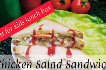 A must try lunch box recipe.. Chicken Salad Sandwich..loaded with veggies..healthy n yumm..♥️♥️❤️♥️