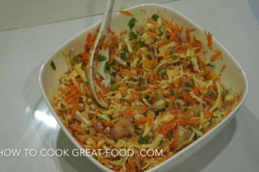 Crispy Coleslaw Salad Recipe - Vegan - Veggy - Tasty - Healthy