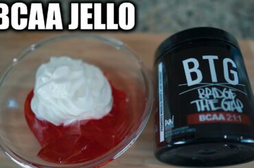 EASY MACRO FRIENDLY - LOW CALORIE - 3 INGREDIENT BCAA JELLO RECIPE