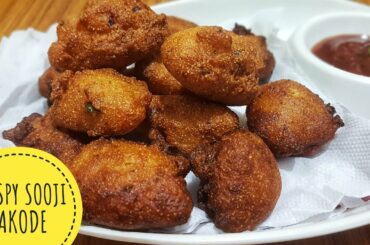 Crispy Sooji Pakode | Semolina Fritters | Tea Time Snack Recipe