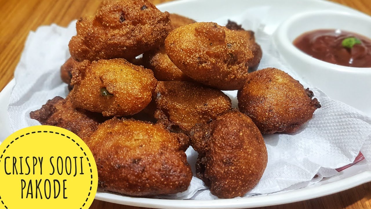 Crispy Sooji Pakode | Semolina Fritters | Tea Time Snack Recipe Crispy Sooji Pakode | Semolina Fritters | Tea Time Snack Recipe