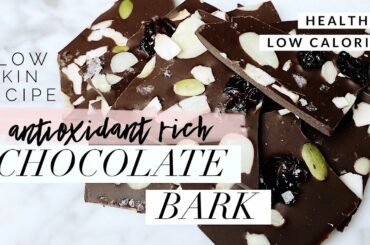 ANTIOXIDANT BOOSTING DARK CHOCOLATE BARK | TGB GLOW SKIN RECIPES
