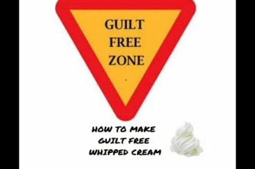 Homemade low calorie Whipped Cream | vegan Gluten free Sugar free| Healthy dessert |