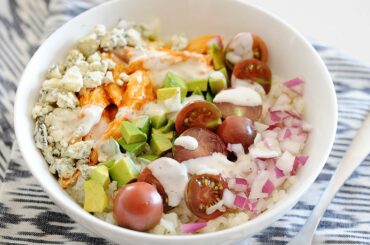 Healthy Buffalo Chicken Power Bowls | Easy Meal Prep Idea