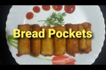 Easy Bread pocket Recipe || Bread Roll || kids favourite snacks