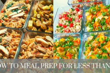 Full Week of Meal Prep For Under $2 Per Meal // Healthy & Simple!