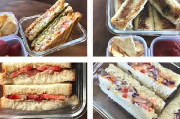 5 QUICK & EASY SANDWICH RECIPES FOR KIDS / OFFICE LUNCH BOX / INDIAN LUNCH BOX IDEAS