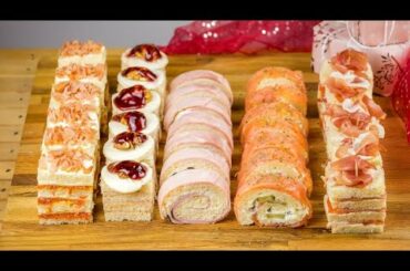 Easy homemade appetizers: you only need sandwich bread!