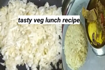 veg lunch recipe, mullangi rice