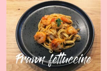 Pasta recipes: Prawn fettuccine. Dinner ideas under $10.