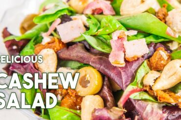 🥗 REFRESHING Cashew Nut Salad Recipe - Healthy Version #AD