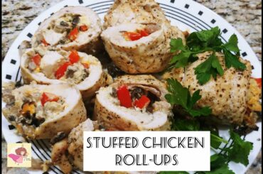 Impressive stuffed chicken roll ups recipe. Lunch and dinner ideas recipe. Easy and delicious!