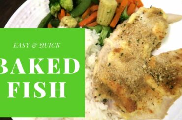 EASY & QUICK Meal: Baked Fish / Easy Healthy Meal Idea / Budget Meal Prep / Vegetarian Meal Idea