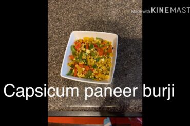 PRASH VLOGS USA/HEALTHY RECIPES/VERY HEALTHY,COLOURFUL AND TASTY CAPSICUM PANEER BURJI FOR LUNCH