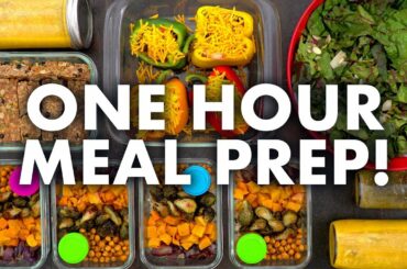 Easy Healthy Meal Prep for the Week in 1 HOUR!
