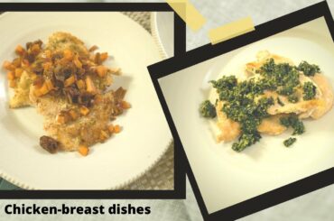 Quick, juicy, tender chicken-breast dishes- one with basil gremolata, another with tomato relish