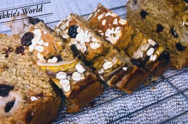 BANANA OATMEAL BREAD / HEALTHY AND EASY OATMEAL BANANA BREAD RECIPE