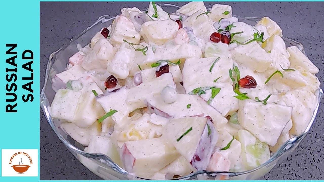 Russian Salad | Simple Recipe – Best Healthy Tasty Salad | Salad Recipe -Flavour of Desi Food EP 68 Russian Salad | Simple Recipe - Best Healthy Tasty Salad | Salad Recipe -Flavour of Desi Food EP 68