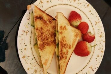 Vegetable cheese sandwich/vegetable Masala sandwich/spicy and quick breakfast/evening snack recipe