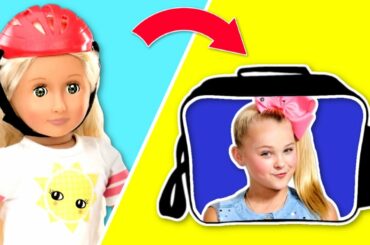 Packing School Lunch Ideas! Cooking Breakfast with Baby & Make lunches for Dolls in Dollhouse