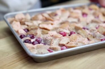 How to Make White Chocolate Cranberry Bread Pudding | Bread Pudding Recipe